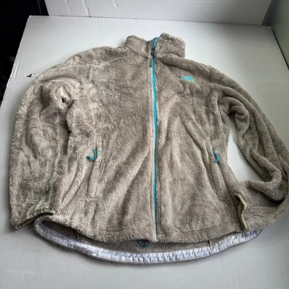 Northface beige women's fleece jacket size large - Picture 2 of 10
